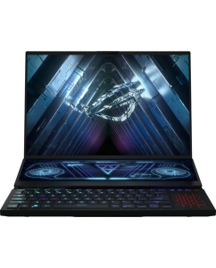 Купить Ноутбук ASUS Rog Zephyrus Duo 16 2023 GX650PY-NM083W (90NR0BI1-M004V0) Ryzen 9 7945HX 32Gb SSD 2Tb RTX 4090 16Gb 16 WQXGA IPS 90Вт*ч Win11 Black в E-mobi