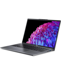 Купить Ноутбук Acer Swift Go 14 SFG14-63-R57X (NX.KTSCD.003) 14&quot;, OLED, AMD Ryzen 7 8845HS 3.8ГГц, 8 ядер, 16ГБ 1ТБ SSD, AMD Radeon, Win11H, металлик  в E-mobi