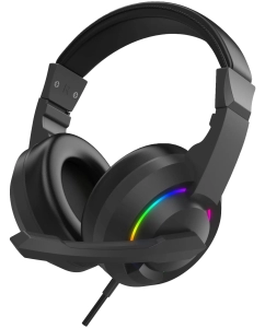 Купить Наушники накладные Оклик HS-L315G USB с микрофоном чёрные  в E-mobi