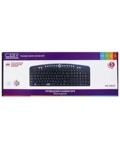 Купить Проводная клавиатура CBR KB 340GM Gray/Black  в E-mobi