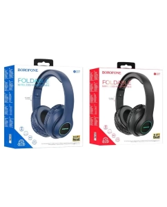 Купить Стереонаушники Bluetooth Полноразмерные Borofone B017 Foldable V5.0/7ч темно-синие в E-mobi