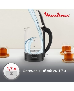 Купить Чайник электрический Moulinex BY1S08F0 1.7 л черный  в E-mobi