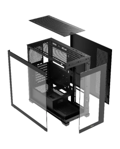Купить Корпус ATX Miditower Ocypus Gamma C72 BK ARGB Black  в E-mobi