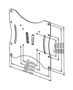 Купить Кронштейн для телевизора Trone Smale S200 Black  в E-mobi