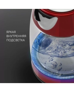 Купить Чайник электрический Polaris PWK 1760CGL 1.7 л красный  в E-mobi