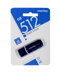 Купить Флешка SMARTBUY SB512GBCRW-B 512 синий (80404030101) в E-mobi