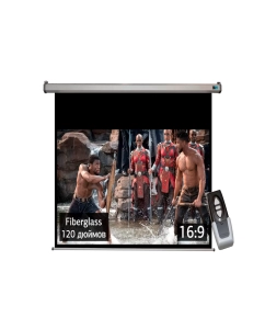 Купить Экран для проектора 266x150FG-GR-ED60 Pro 120-- 16:9 настенно-потолочный Fiberglass ED60см в E-mobi