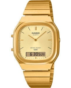 Купить Японские наручные часы Casio Vintage AQ-240EG-9A с хронографом в E-mobi