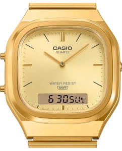 Купить Японские наручные часы Casio Vintage AQ-240EG-9A с хронографом  в E-mobi