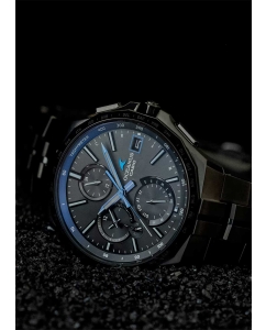 Купить Японские титановые наручные часы Casio Oceanus OCW-S5000B-1A с хронографом  в E-mobi