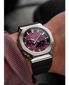Купить Японские наручные часы Casio G-SHOCK GBM-2100A-4B с хронографом  в E-mobi