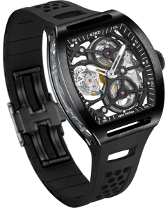 Купить Японские механические наручные часы ZEROO ZT004-01BBK  в E-mobi