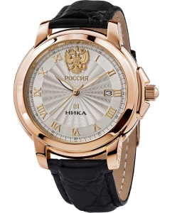 Купить Российские механические золотые наручные часы NIKA 1093.0.1.11B-01 в E-mobi