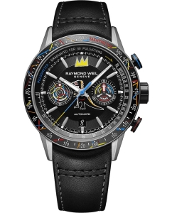 Купить Швейцарские механические титановые наручные часы Raymond Weil 7780-TIC-JMB01 с хронографом в E-mobi