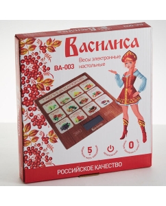 Купить Весы кухонные Василиса ВА-003 Таблица калорий  в E-mobi
