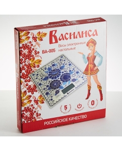 Купить Весы кухонные Василиса ВА-005 Гжель  в E-mobi
