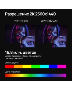 Купить 27" Монитор ABR Technology MC27GQC-i2 White 165Hz 2560x1440 VA  в E-mobi