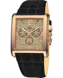 Купить Российские золотые наручные часы NIKA 1064.0.1.43-ucenka с хронографом в E-mobi