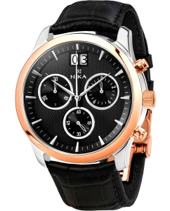 Купить Российские серебряные наручные часы NIKA 1399.0.19.55A.B с хронографом в E-mobi