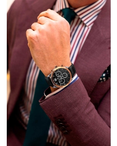 Купить Российские серебряные наручные часы NIKA 1399.0.19.55A.B с хронографом  в E-mobi