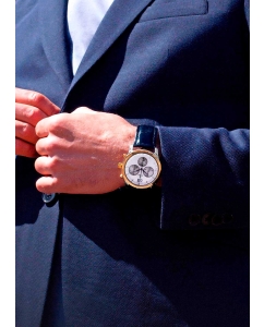 Купить Российские серебряные наручные часы NIKA 1399.0.19.15B.B с хронографом  в E-mobi