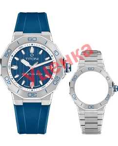 Купить Швейцарские механические керамические наручные часы Titoni 83765-S-FF-709-ucenka  в E-mobi
