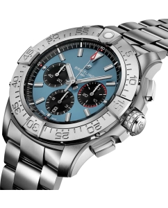 Купить Швейцарские механические титановые наручные часы Breitling EB0148101C1E1 с хронографом  в E-mobi