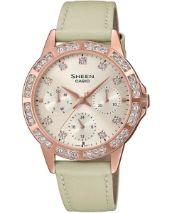 Купить Японские наручные часы Casio Sheen SHE-3517PGL-9AUEF-ucenka в E-mobi