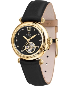 Купить Российские механические золотые наручные часы NIKA 1010.0.3.56A в E-mobi