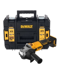 Купить Аккумуляторная угловая шлифмашина DEWALT DCG407NT, 18В, 125мм, 9000 об/мин, без АКБ и ЗУ, в кейсе TSTAK DCG407NT-XJ в E-mobi