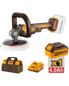 Купить Аккумуляторная угловая полировальная машина INGCO 20В б/щ INDUSTRIAL APLI2018 в E-mobi