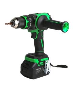 Купить Аккумуляторная ударная бесщеточная дрель-шуруповерт в кейсе WORTEN 150 Нм, 2х4.0Ач, 21В КА-90000703  в E-mobi