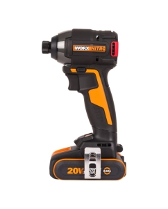 Купить Винтоверт ударный бесщеточный аккумуляторный WORX 20В, 200Нм, 2Ач х2, ЗУ 2А, кейс WX265  в E-mobi