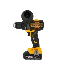 Купить Бесщеточная дрель-шуруповерт STEHER 20 В, 165 Н·м, 1 АКБ LMS (2 А·ч) CB-165-21  в E-mobi