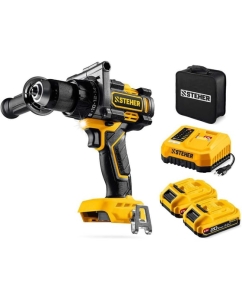 Купить Бесщеточная дрель-шуруповерт STEHER 20 В, 165 Н·м, 2 АКБ LMS (2 А·ч), сумка CB-165-22  в E-mobi