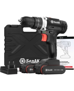 Купить Ударная дрель-шуруповерт БелАК щеточная, 21V 40Hm, в кейсе, 2 АКБ БАК.53313 в E-mobi
