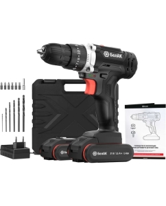 Купить Ударная дрель-шуруповерт БелАК щеточная, 21V 40Hm, В кейсе с битами, 2 АКБ БАК.53312 в E-mobi