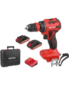 Купить Аккумуляторная дрель-шуруповерт WORTEX BD 2025 LiSET в чемодане ALL1 XLT бесщеточная, 18 В, 55 Н*м, 2х2 А*ч, БЗП 10 м 1325843 в E-mobi