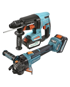 Купить Набор аккумуляторного инструмента Sturm CRH1832BLC+CAG18125BLE в E-mobi