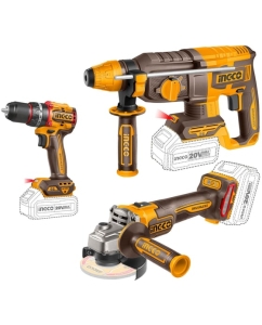 Купить Набор аккумуляторного инструмента INGCO 3 шт 20В INDUSTRIAL COSLI241198 в E-mobi