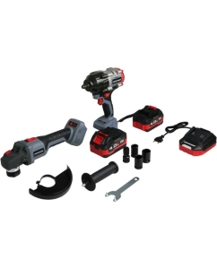 Купить Аккумуляторный бесщеточный набор Profipower 2в1 ProfiSet-2H20 (Li-ion-2шт 20В, 4.0Ач, З/У, коробка, E0080, E0186) E0286 в E-mobi