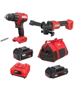 Купить Аккумуляторная ударная дрель-шуруповерт SKIL HD6280+ AG2990 + набор SC0060+BY5197 +BG4127+  BY5196 9-1-036 в E-mobi