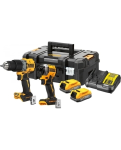 Купить Аккумуляторный набор DEWALT DCK2050E2T, 18 В: дрель-шуруповерт DCD805 + шуруповерт DCF850, с 2 АКБ 1.7 Ач и ЗУ, в кейсе TSTAK DCK2050E2T-QW в E-mobi