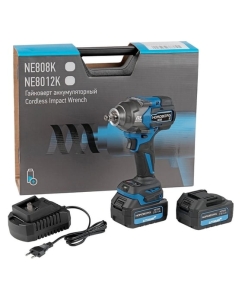 Купить Аккумуляторный гайковерт NORDBERG 1/2", 21В, 1200 Нм с двумя 4A акк. и зар. уст-вом 1,8A, в кейсе NE808K  в E-mobi