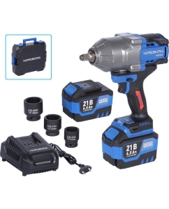 Купить Гайковерт аккумуляторный NORDBERG 1/2, 21В, 1500 Нм с двумя 6A аккум. и зар. уст-вом, в кейсе NE806K-1/2 в E-mobi