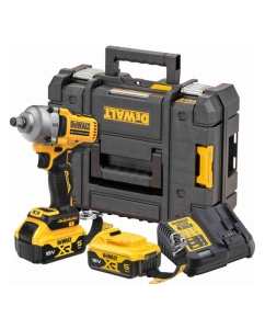 Купить Аккумуляторный гайковерт Dewalt DCF891P2LRT, 18 В, 1084 Нм, 3250 уд/мин, с 2 АКБ 5 Ач и ЗУ, в кейсе TSTAK DCF891P2LRT-QW в E-mobi