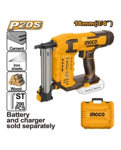 Купить Аккумуляторный нейлер INGCO 20В ST 18мм без АКБ и ЗУ кейс SUPER CSTLI3805  в E-mobi