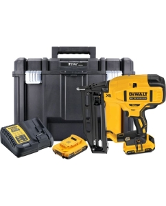Купить Аккумуляторный гвоздезабивной пистолет Dewalt DCN662D2, 18В, 48Дж, с 2 АКБ 2 Ач и ЗУ, в кейсе TSTAK DCN662D2-QW в E-mobi