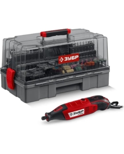 Купить Набор мини-насадок с гравером ЗУБР 245 предметов, 160 Вт ЗГ-160-H245 в E-mobi