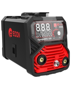 Купить Сварочный инверторный полуавтомат EDON ПрофиMIG-185 (MIG (FCAW) 50-185A 0.8-1 мм, MMA 20-185A, 2-4 мм, большой дисплей, катушка с п 25071 в E-mobi